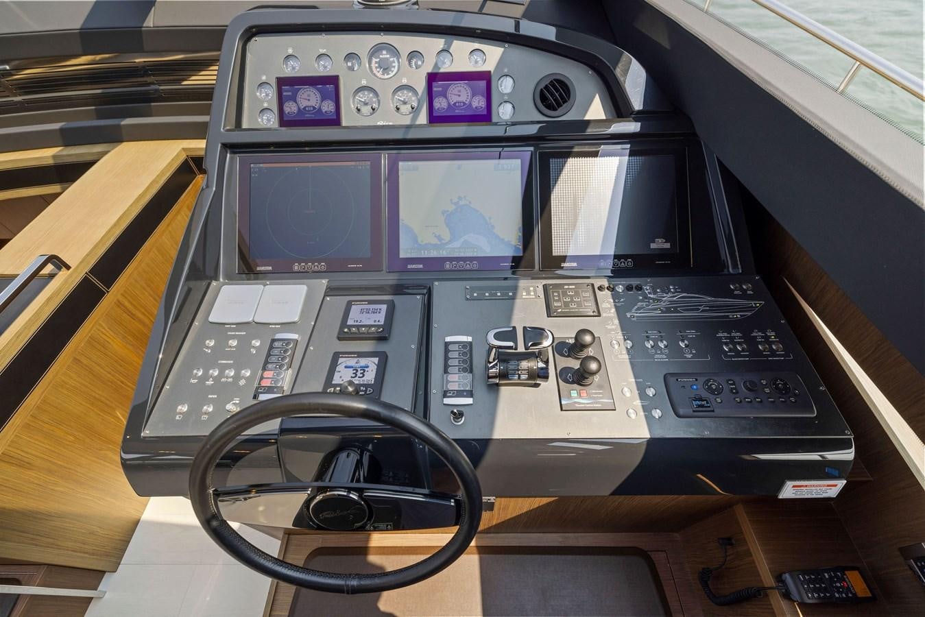 a radio on a table aboard INDISCRETION Yacht for Sale