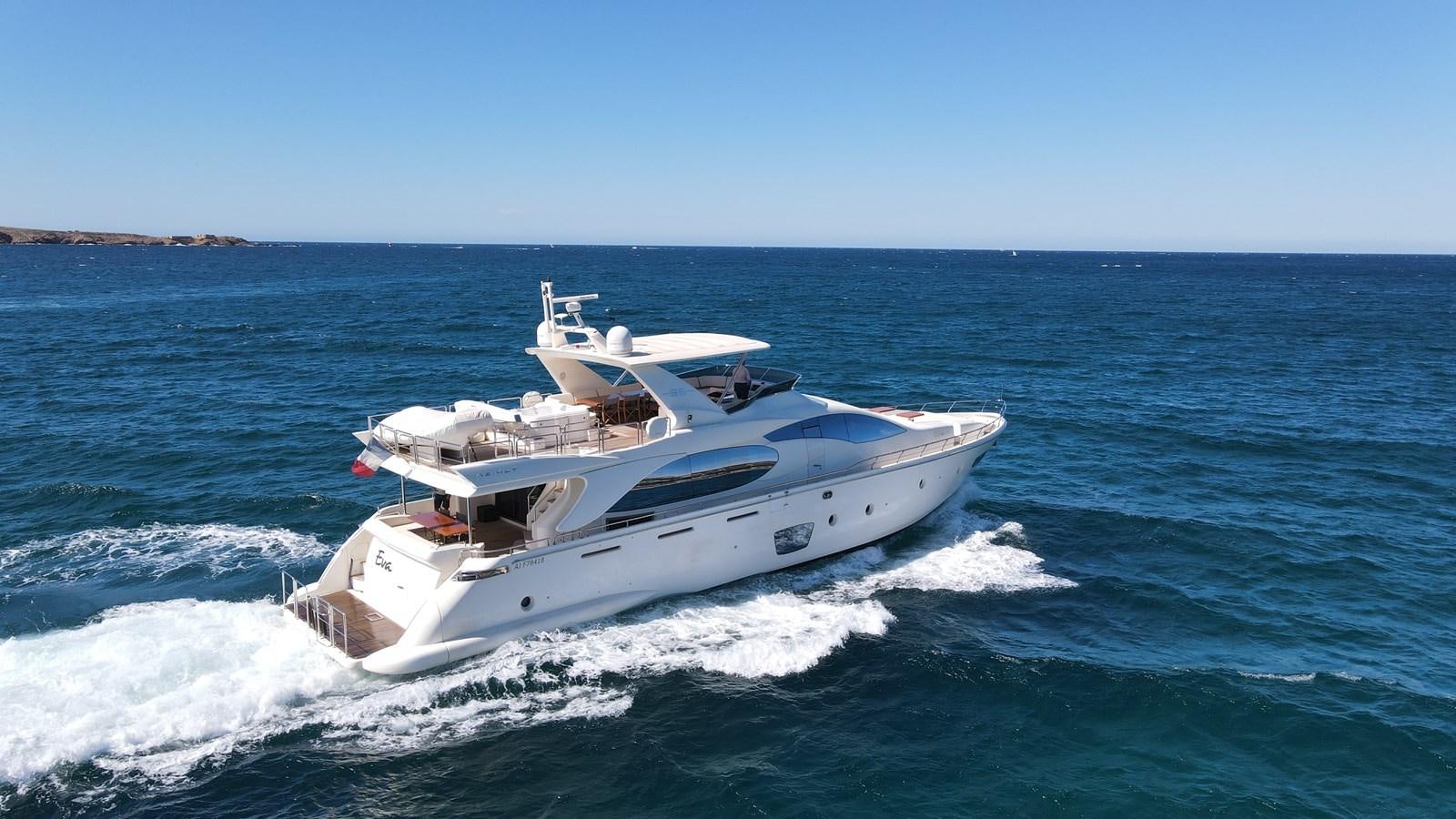 a boat on the water aboard EVA Yacht for Sale