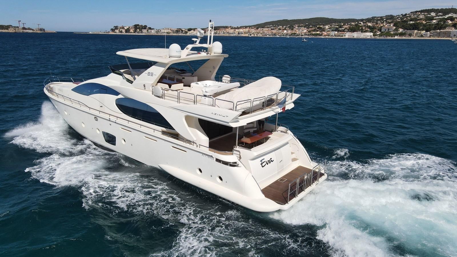 a boat on the water aboard EVA Yacht for Sale