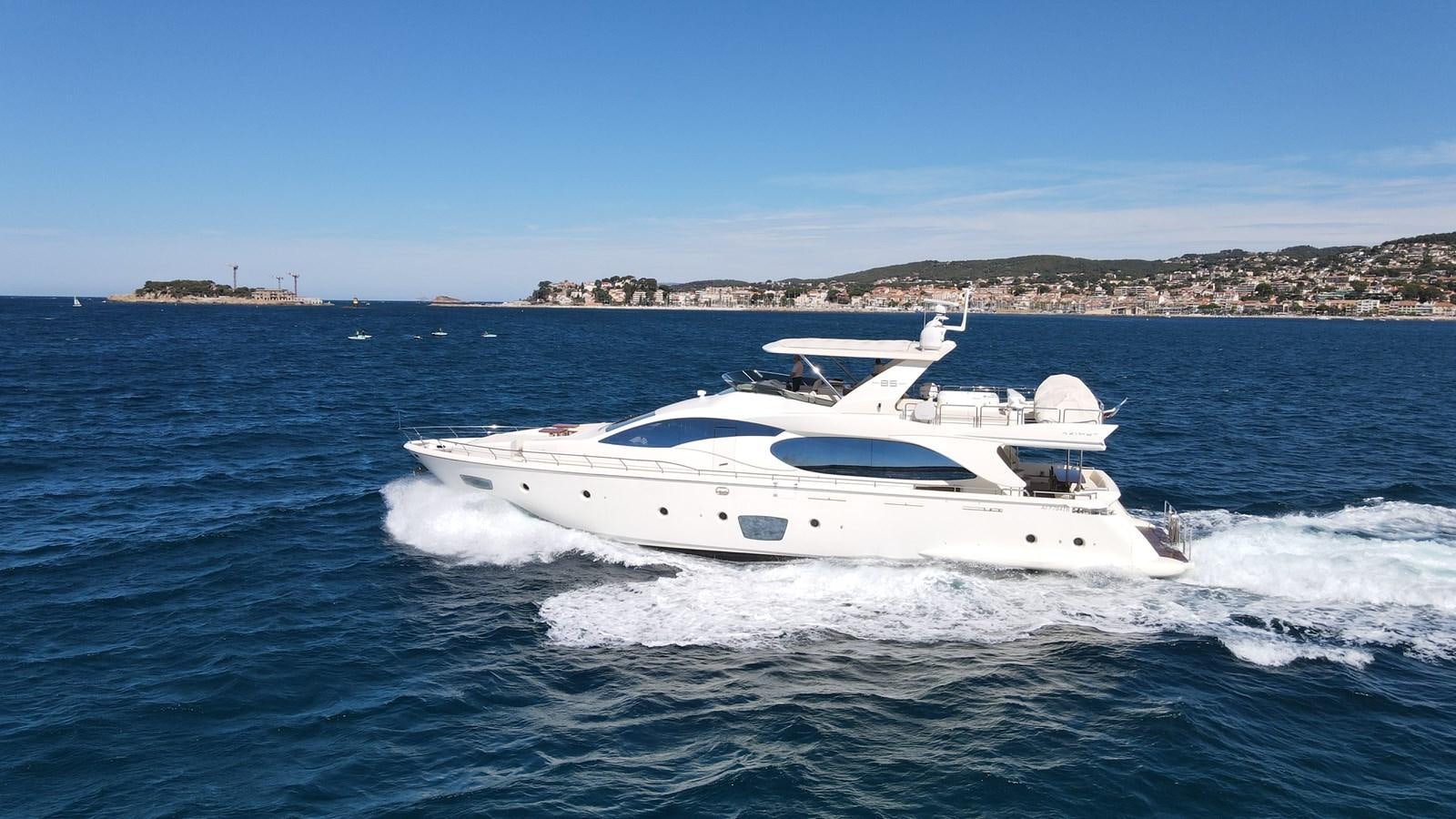 a boat on the water aboard EVA Yacht for Sale