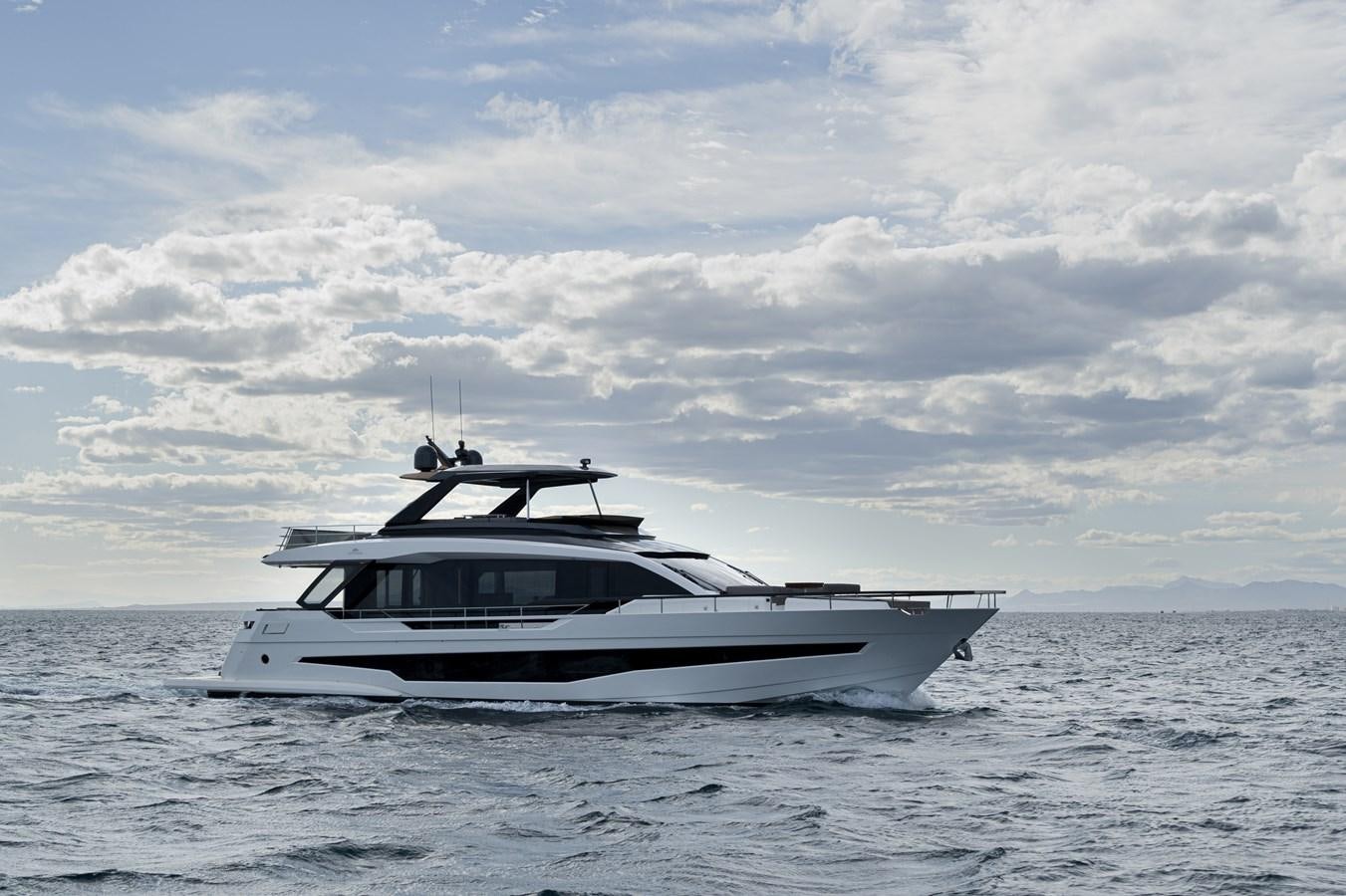 a boat in the water aboard ASTO82AS8724 Yacht for Sale