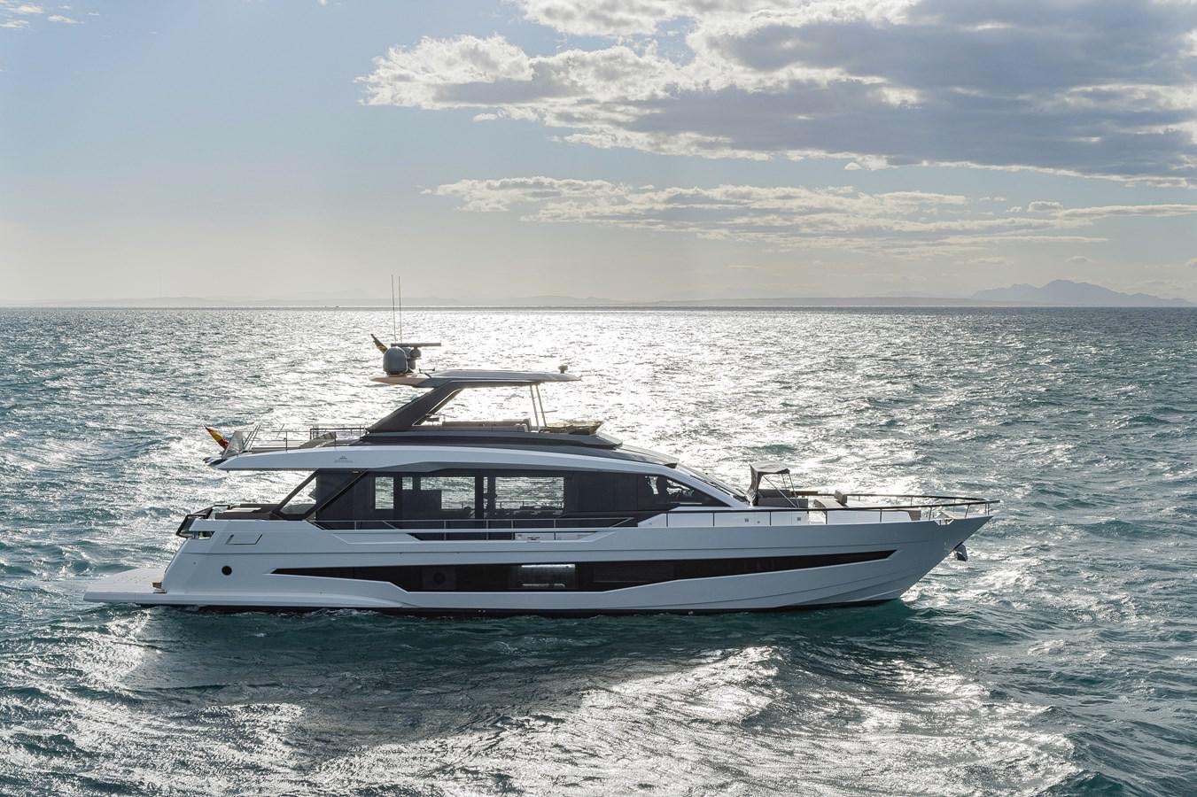 a boat in the water aboard ASTO82AS8724 Yacht for Sale