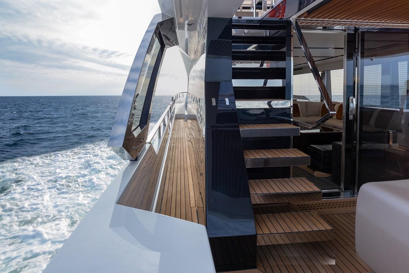 a boat on the water aboard ASTO82AS8724 Yacht for Sale