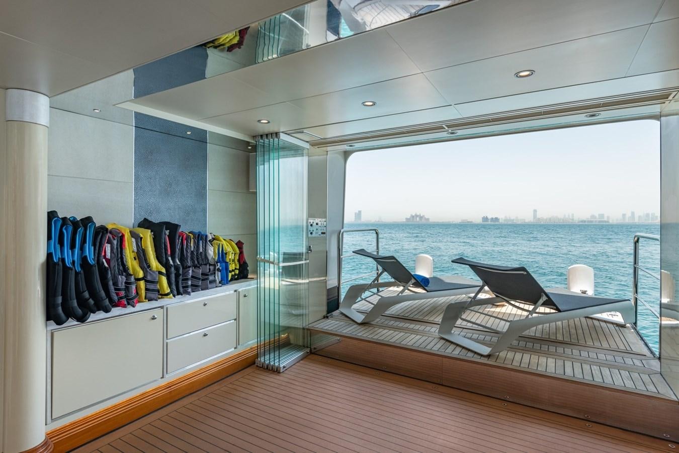 a boat on a boat aboard MOONLIGHT II Yacht for Sale