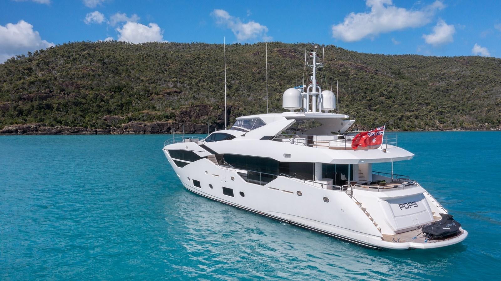 a boat on the water aboard POPS Yacht for Sale