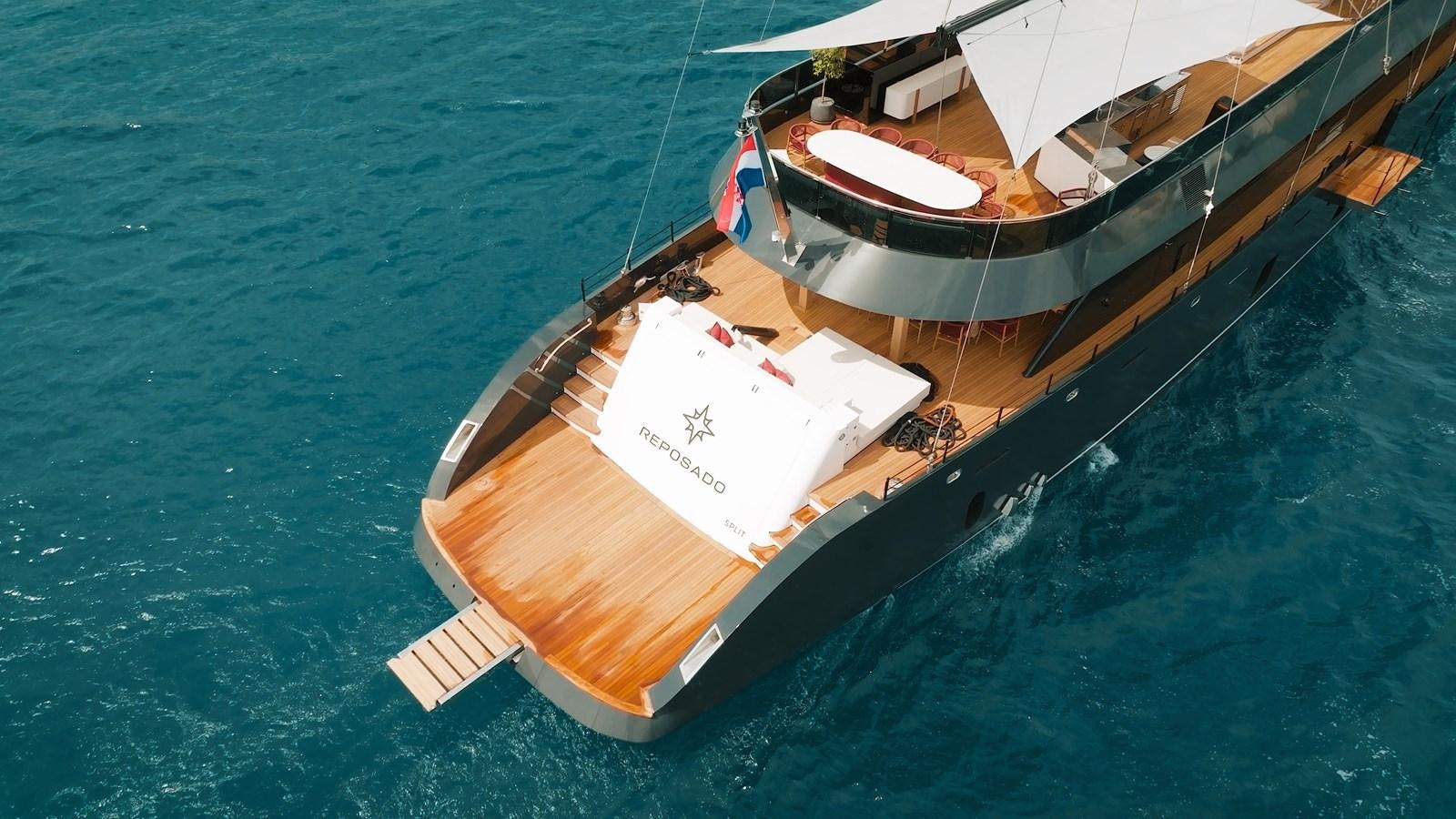 a boat on the water aboard REPOSADO Yacht for Sale