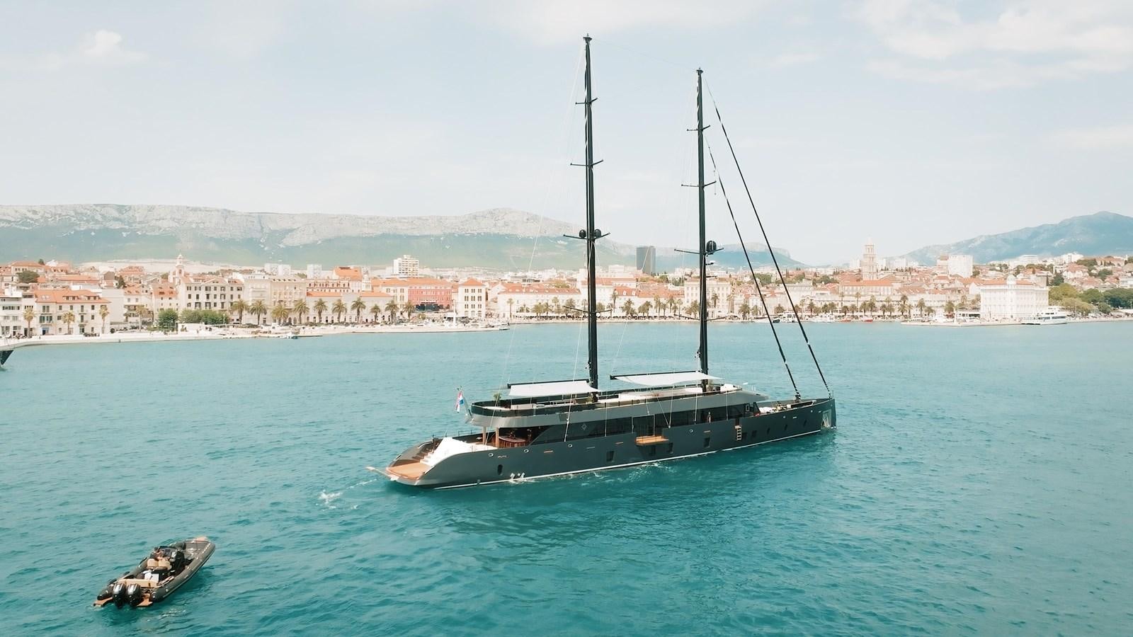 a boat in the water aboard REPOSADO Yacht for Sale