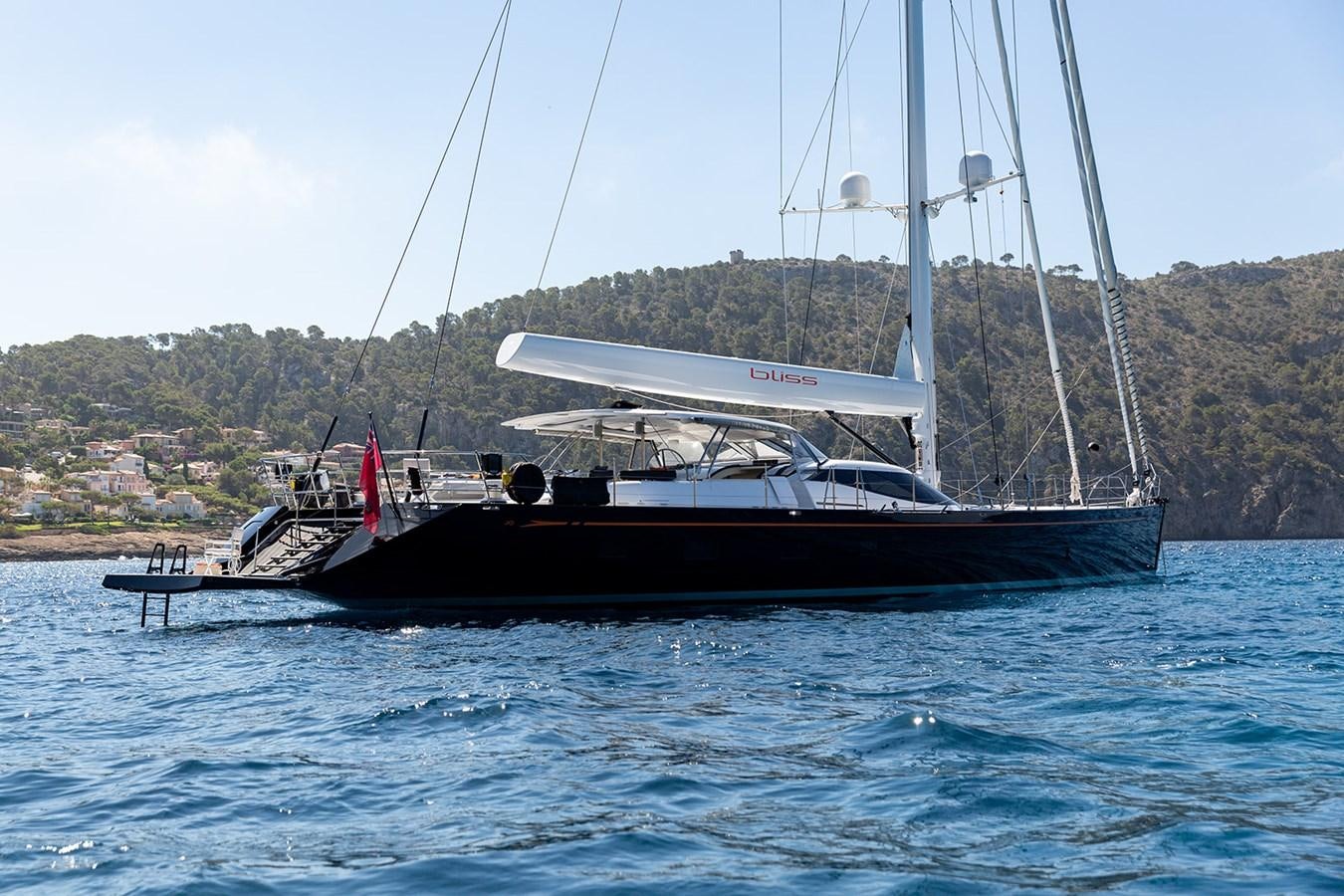 a boat on the water aboard BLISS Yacht for Sale