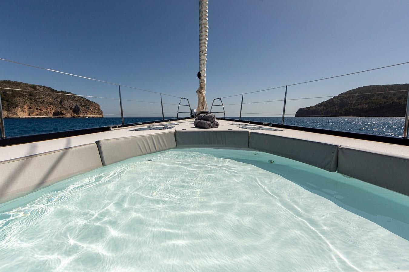 a water slide with a water slide aboard BLISS Yacht for Sale
