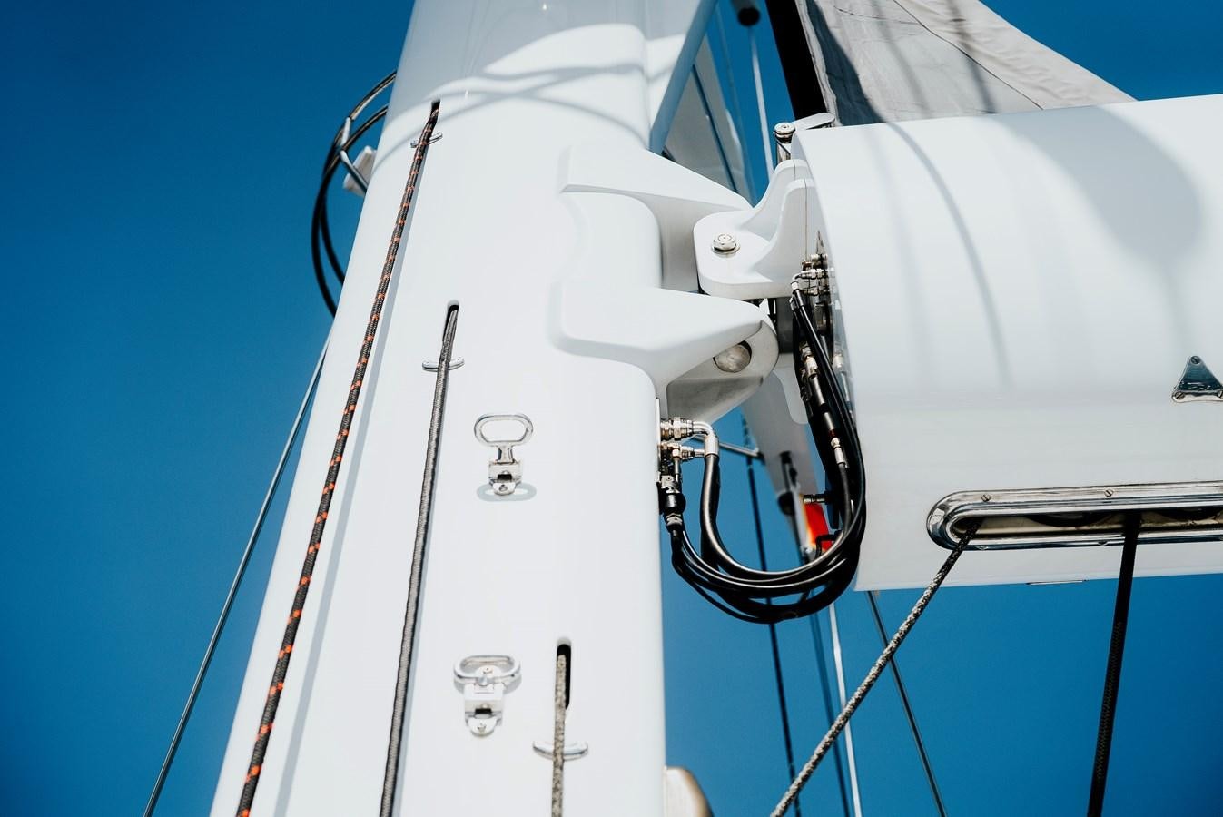 a close-up of a sailboat aboard ECLIPSE Yacht for Sale