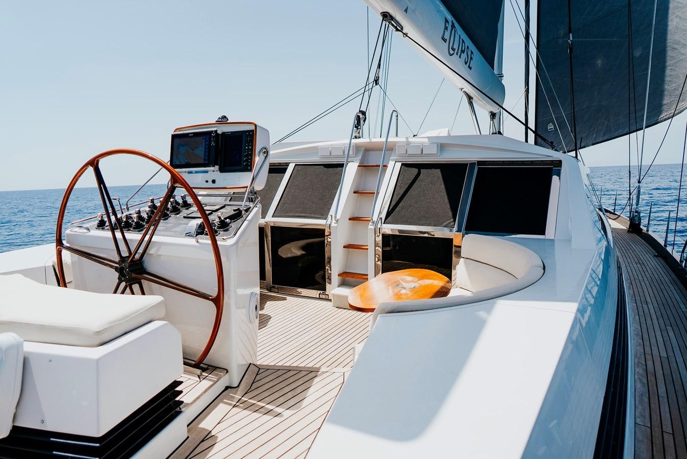 a boat on the water aboard ECLIPSE Yacht for Sale