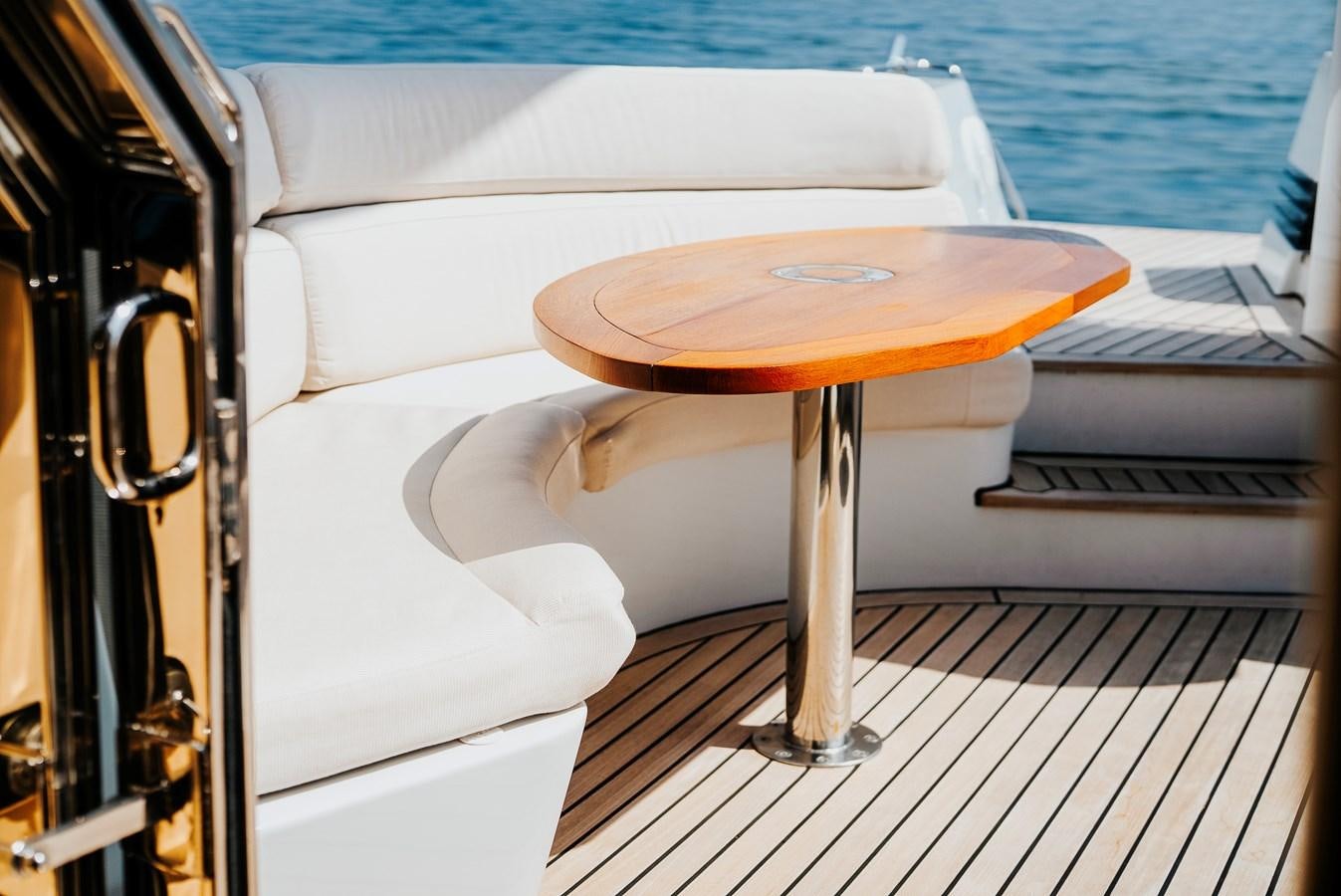 a table on a boat aboard ECLIPSE Yacht for Sale