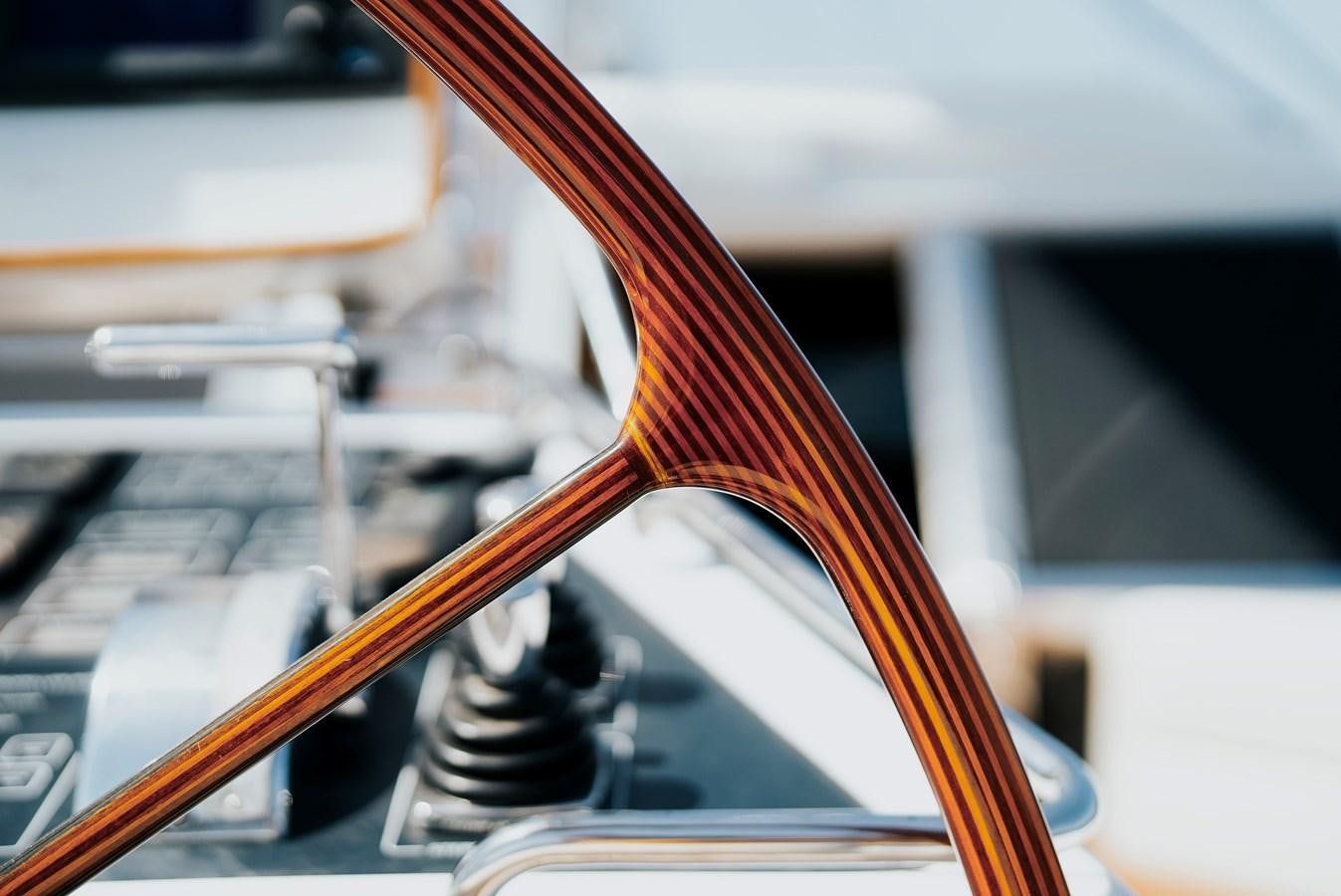close-up of a bicycle wheel aboard ECLIPSE Yacht for Sale