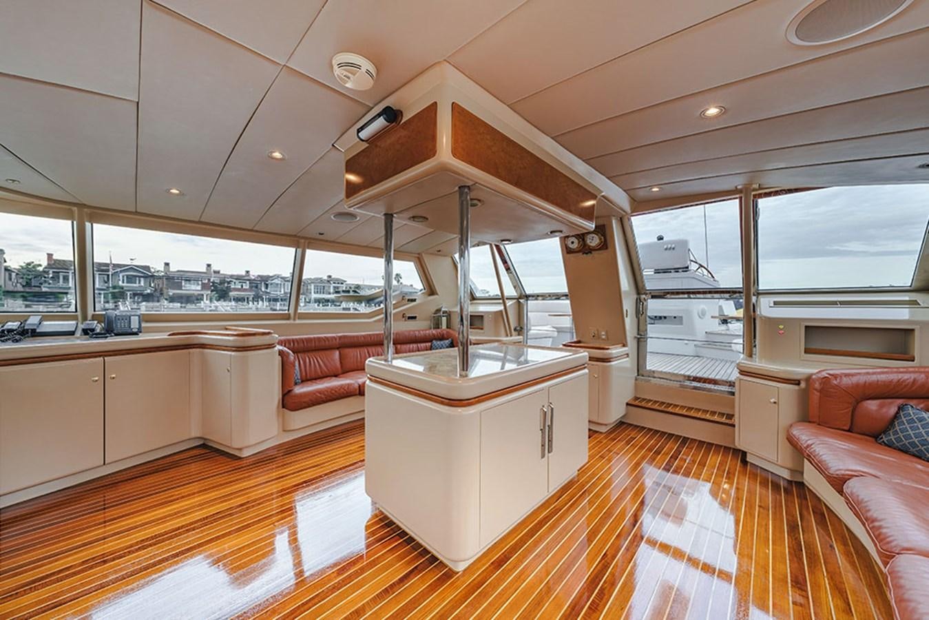 a large room with a large window aboard ECLIPSE Yacht for Sale