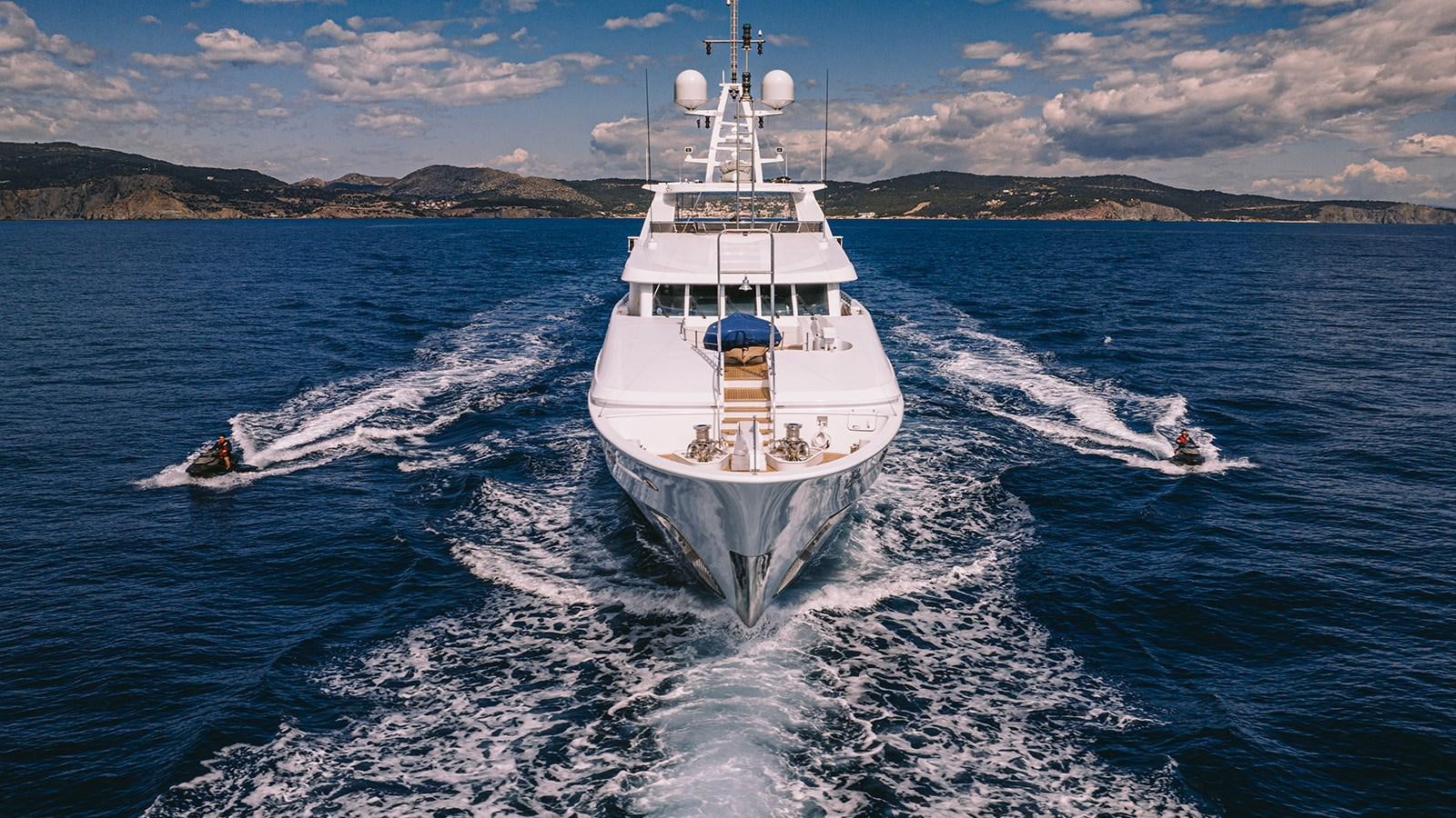 a boat on the water aboard RARE FIND Yacht for Sale