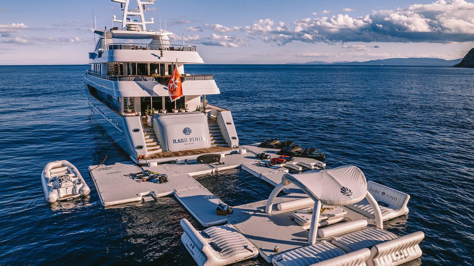 a boat on the water aboard RARE FIND Yacht for Sale