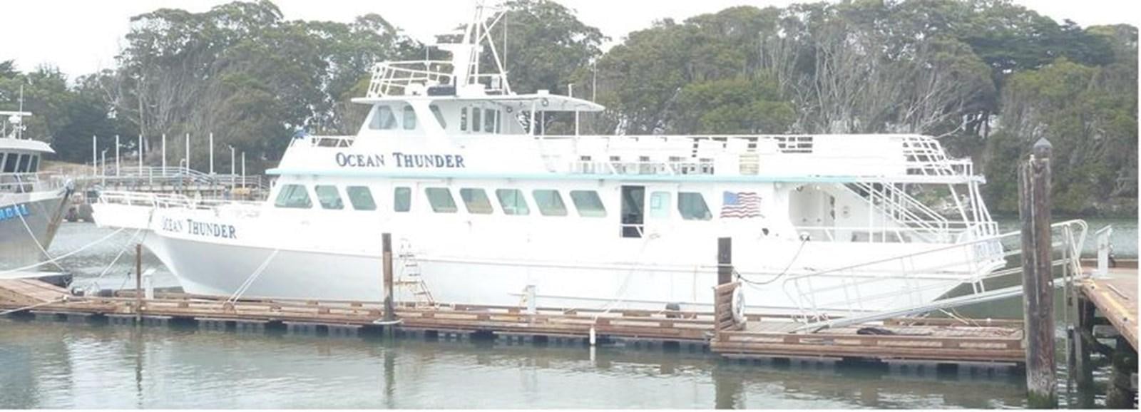 a boat on the water aboard OCEAN THUNDER Yacht for Sale