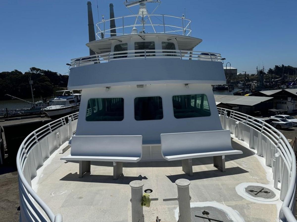a boat on a dock aboard OCEAN THUNDER Yacht for Sale