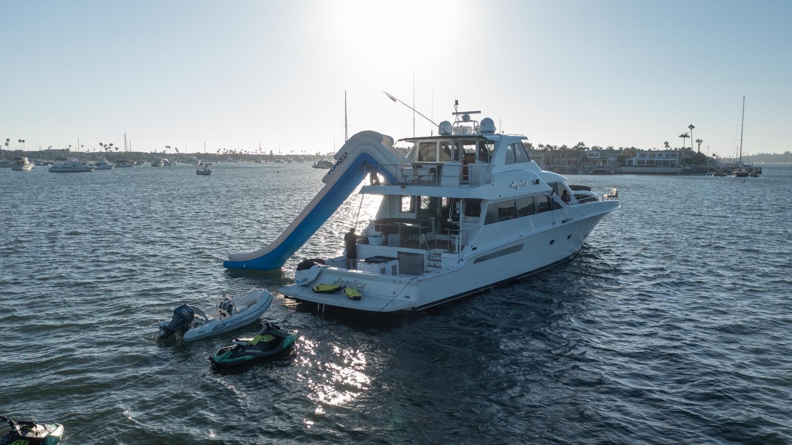 a boat in the water aboard ANGELICA Yacht for Sale