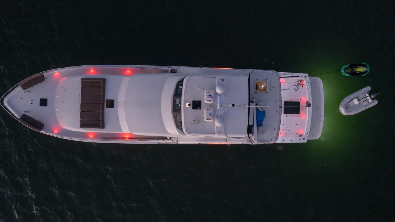 a white rectangular object with a red light aboard ANGELICA Yacht for Sale