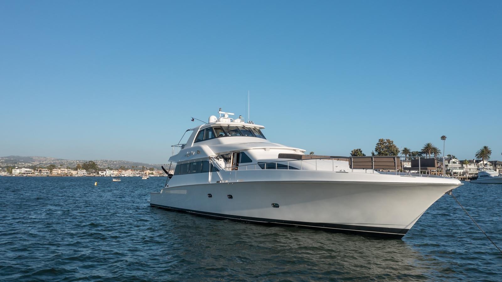 a white yacht on the water aboard ANGELICA Yacht for Sale
