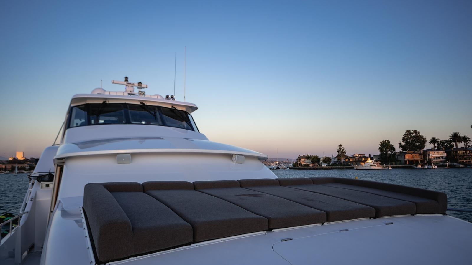 a boat on a dock aboard ANGELICA Yacht for Sale