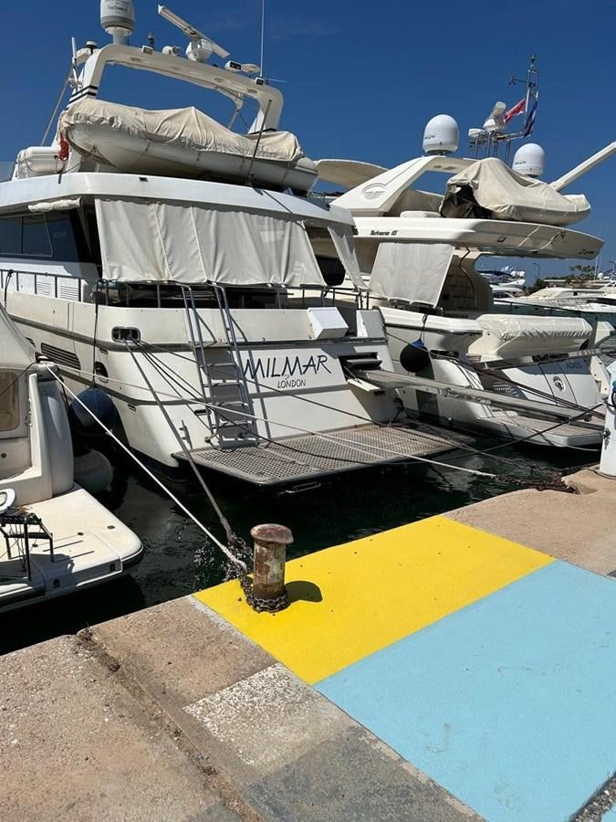 a group of boats are parked aboard MILMAR Yacht for Sale