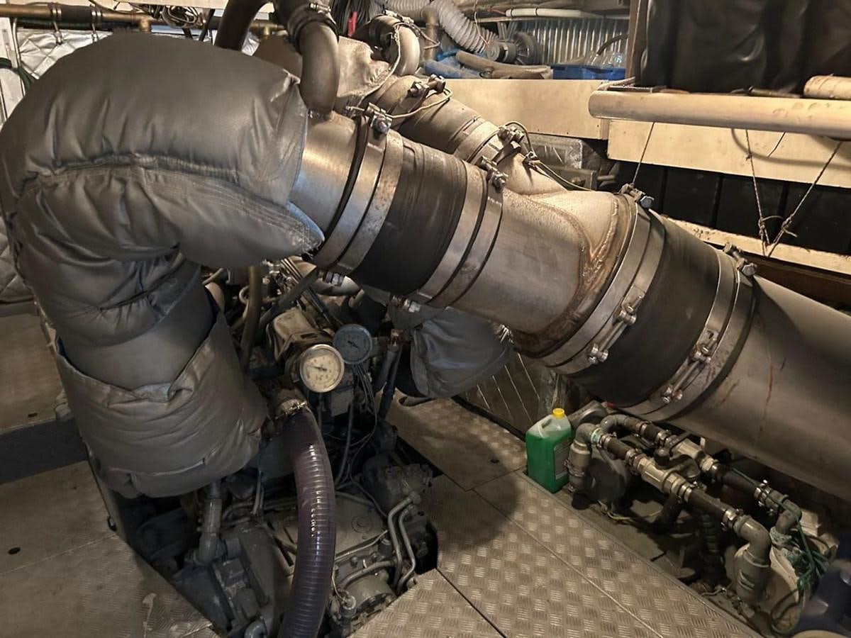 a machine with a metal cylinder aboard MILMAR Yacht for Sale