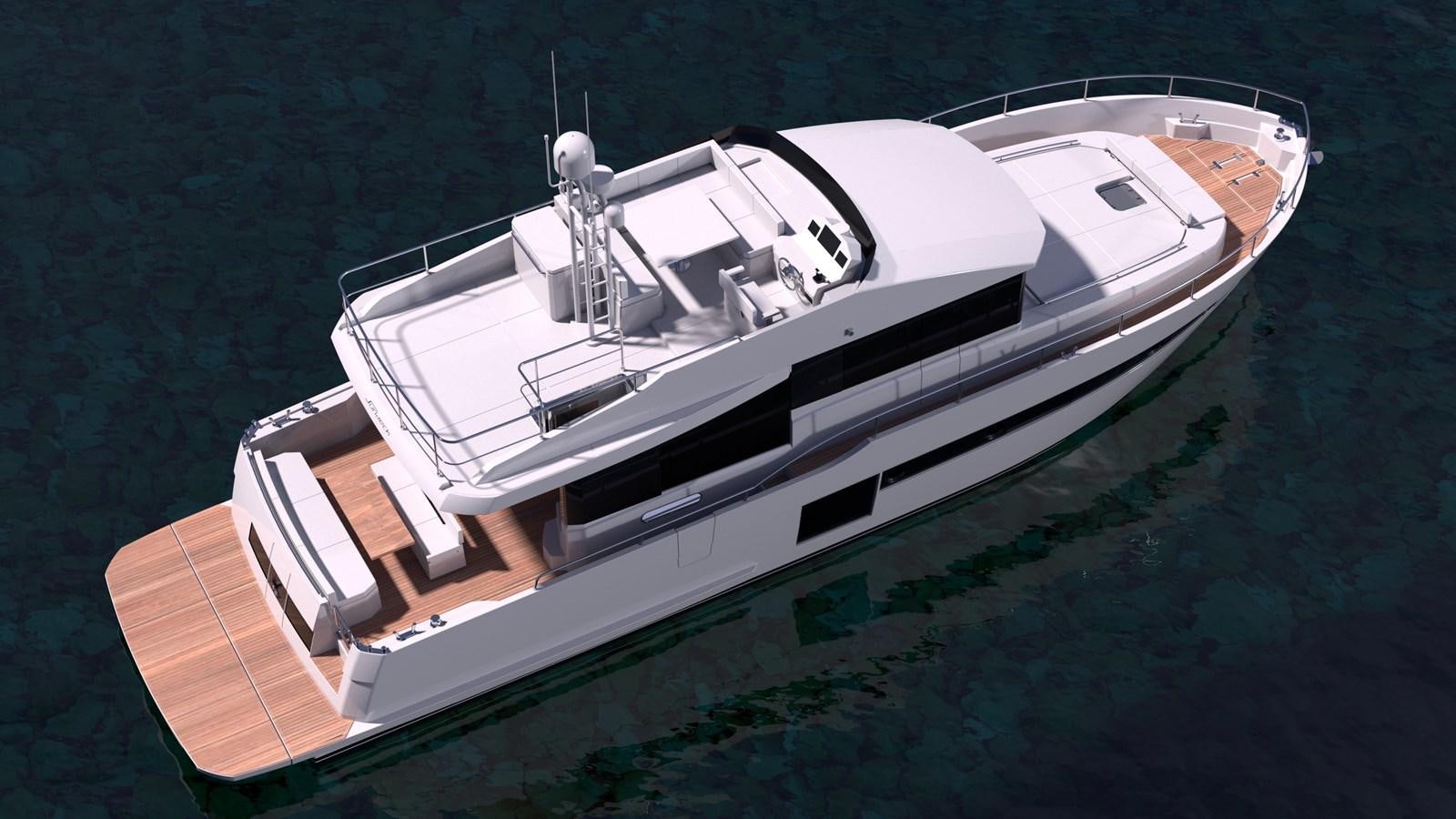 a boat on the water aboard SUNDECK YACHTS Yacht for Sale