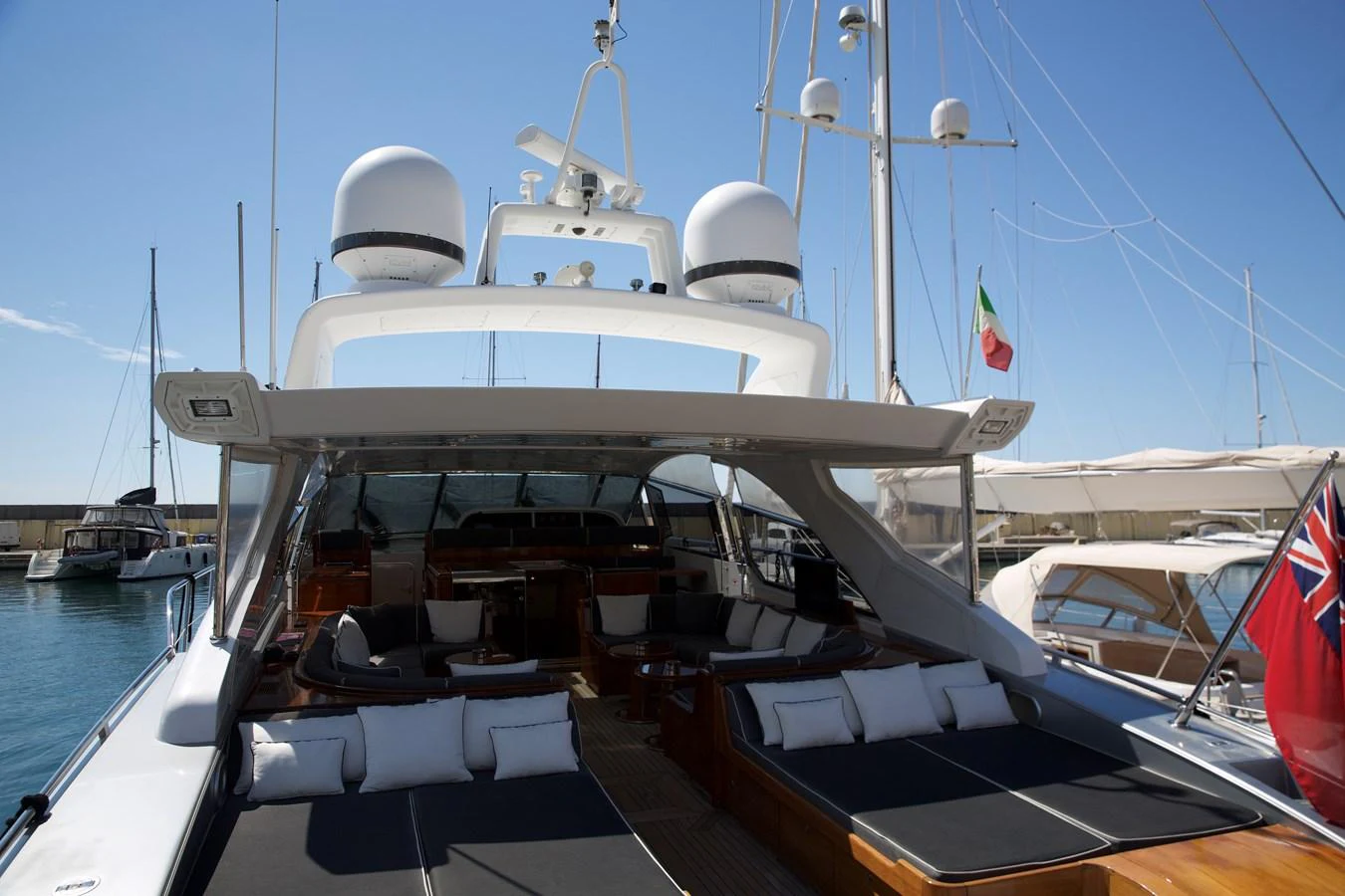 a large white boat with a white sail aboard SILVER SKY Yacht for Sale