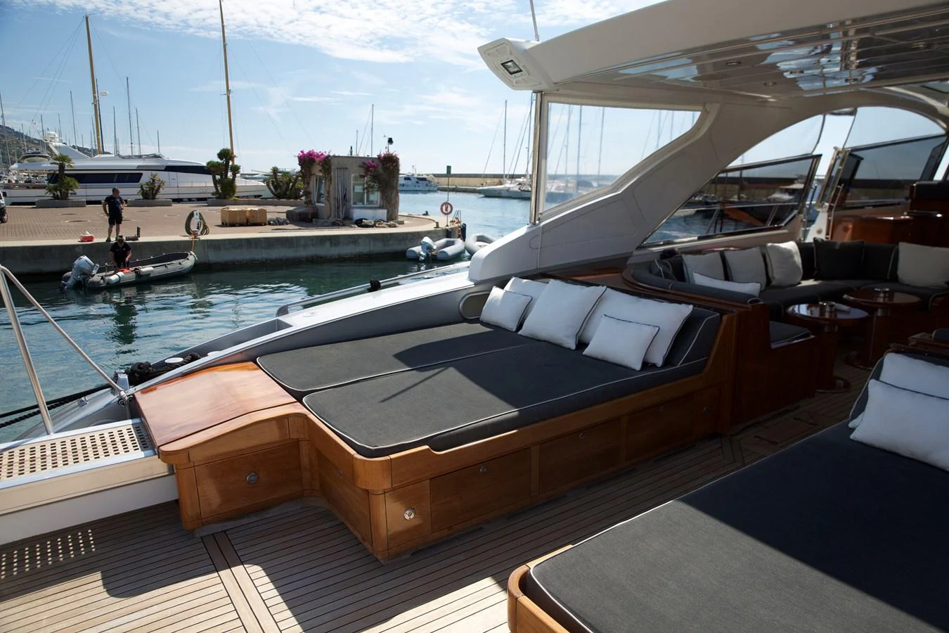 a boat on the water aboard SILVER SKY Yacht for Sale