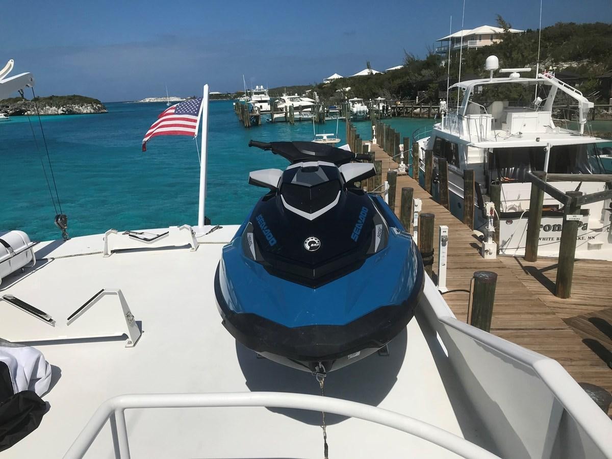 a boat on the water aboard MON SHERI Yacht for Sale