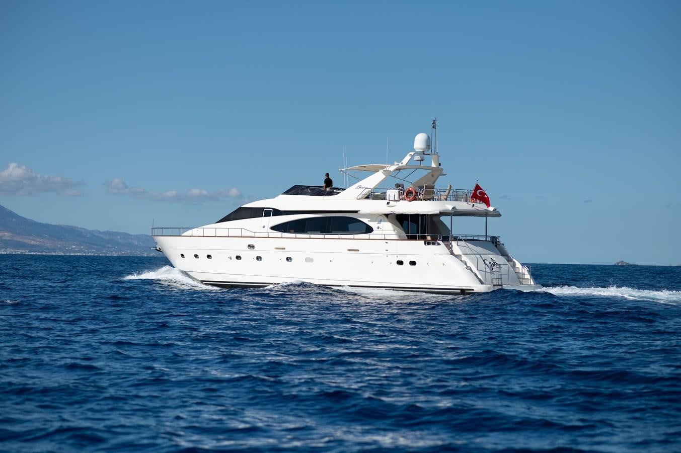 a boat in the water aboard STOLI Yacht for Sale