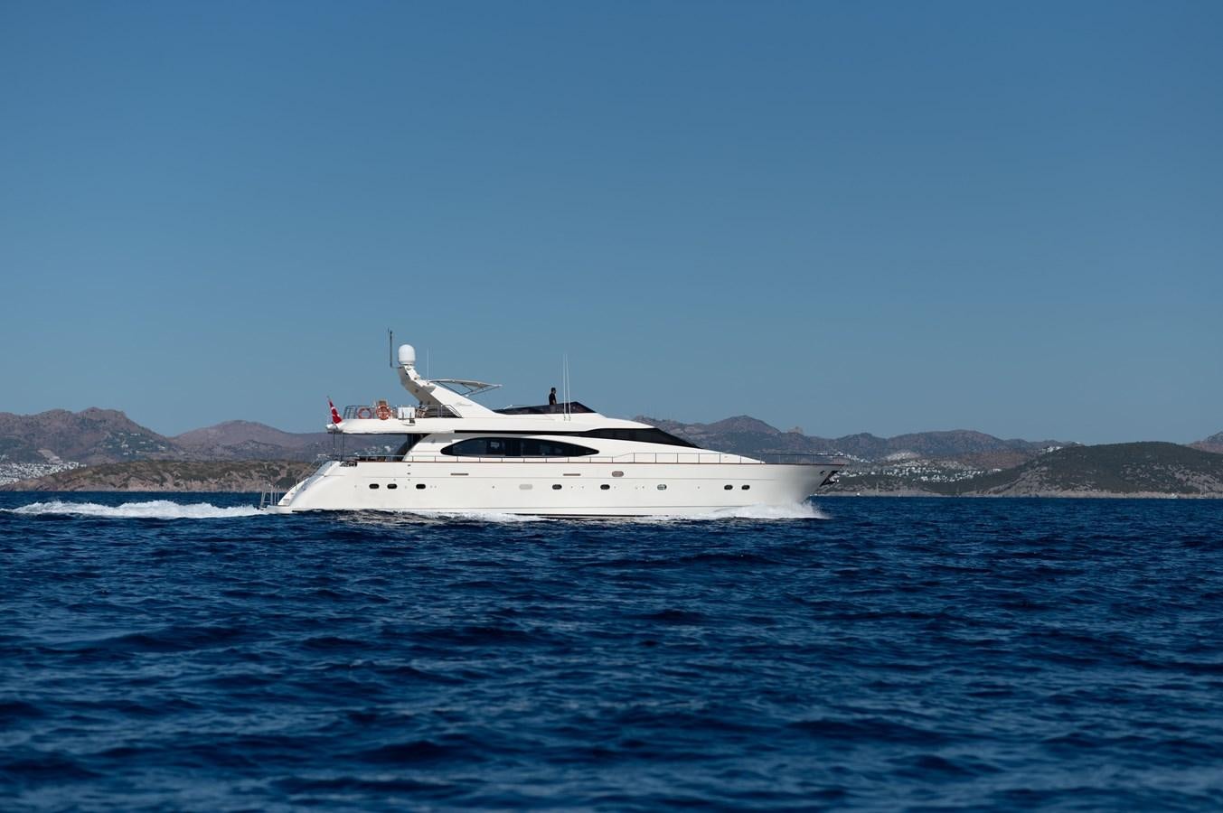 a boat on the water aboard STOLI Yacht for Sale