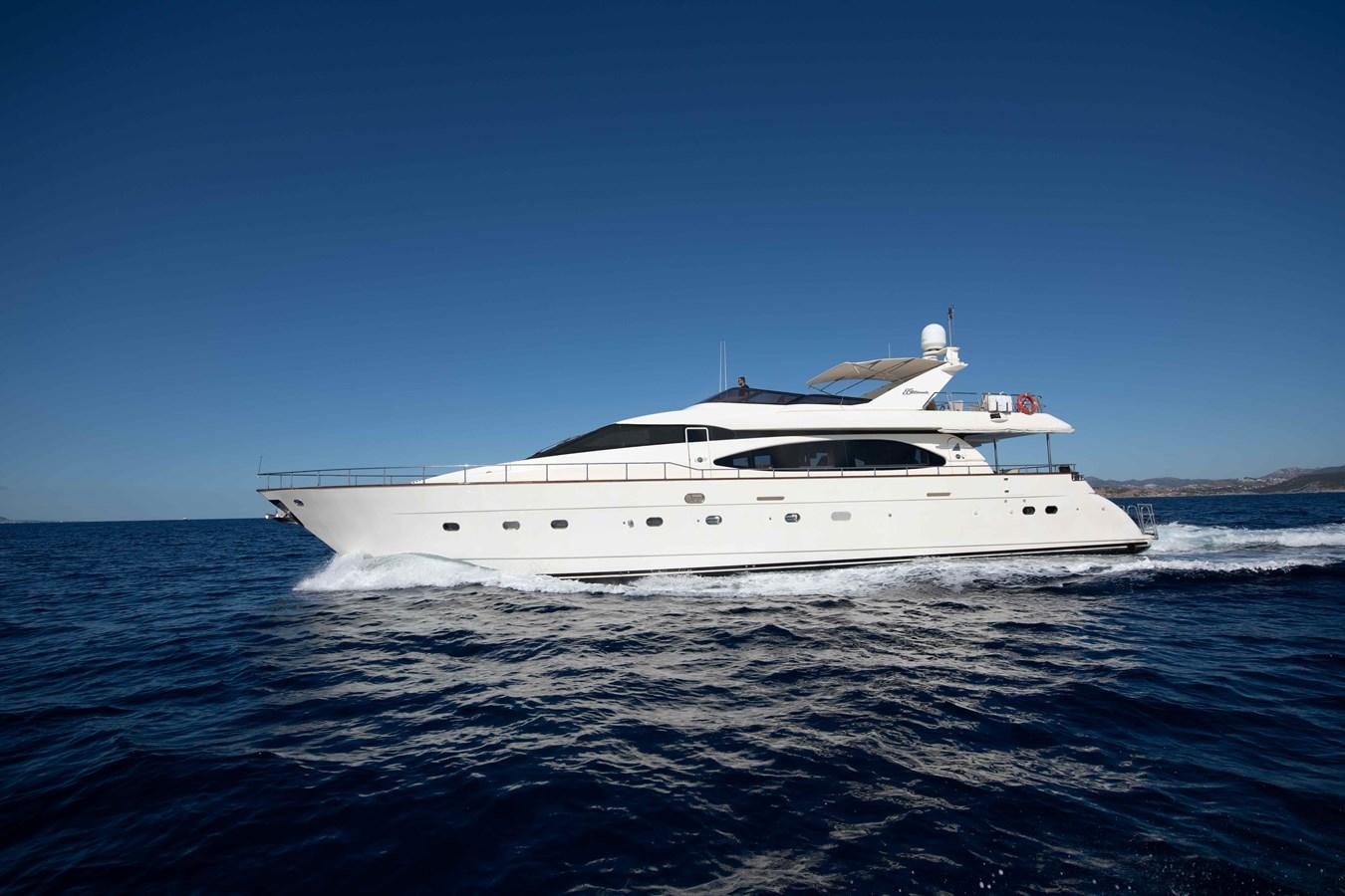 a white yacht on the water aboard STOLI Yacht for Sale