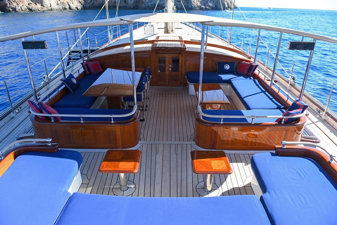 a boat on a dock aboard ATALANTE Yacht for Sale