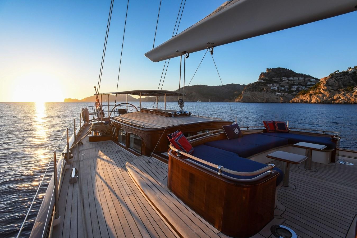 a boat on a dock aboard ATALANTE Yacht for Sale