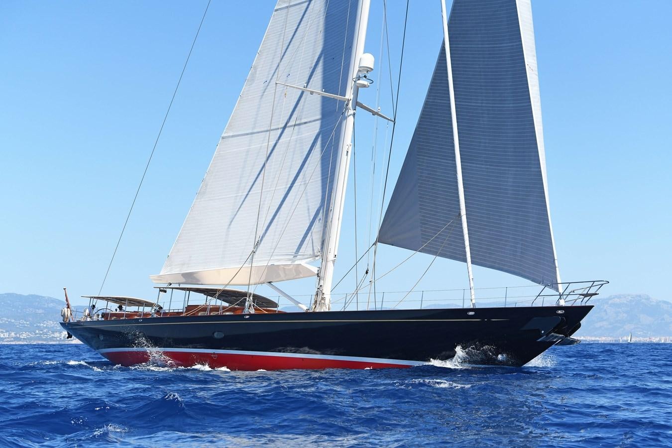 a boat sailing on the sea aboard ATALANTE Yacht for Sale