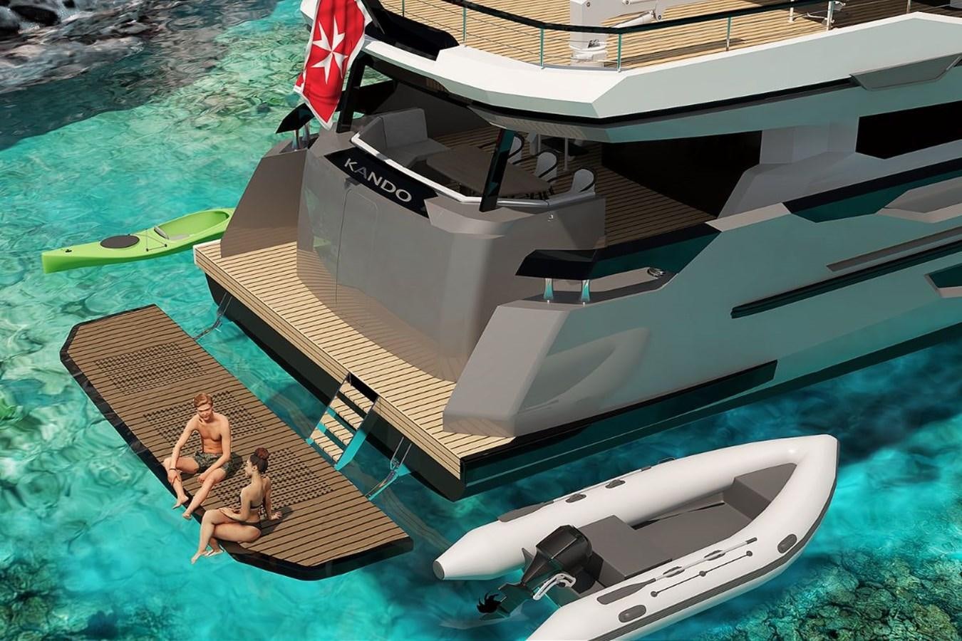 a boat on the water aboard KANDO 85 Yacht for Sale