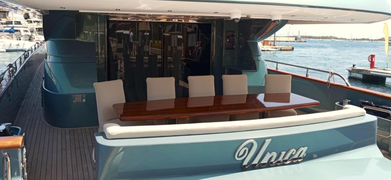 a boat on the water aboard UNICA Yacht for Sale