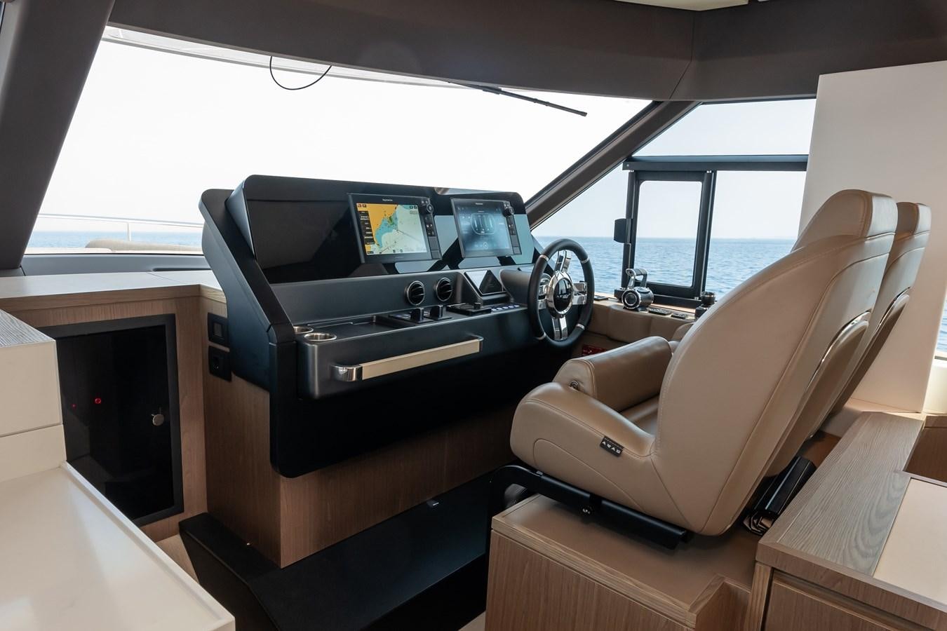 a car on a table aboard GREY T Yacht for Sale