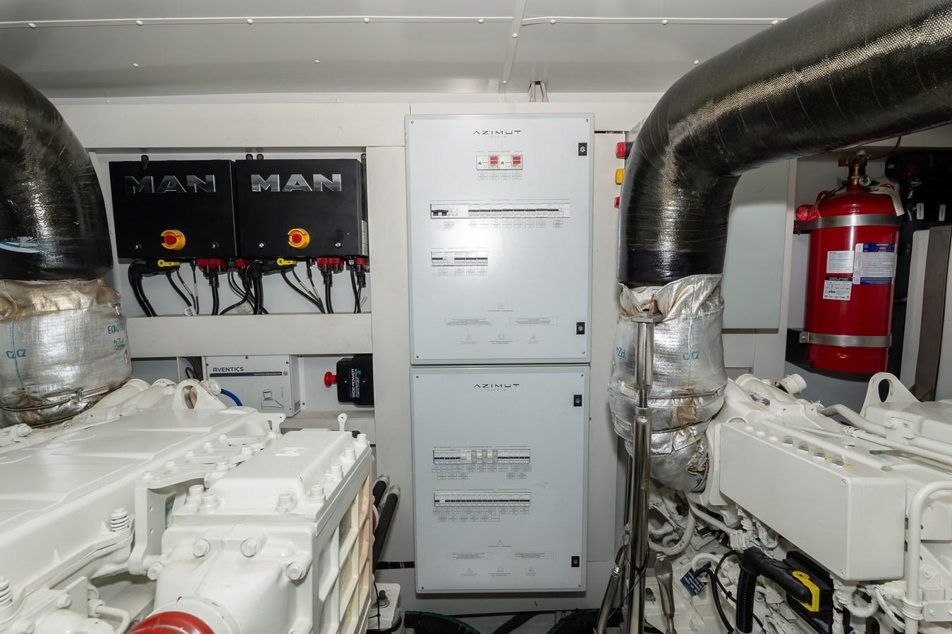 a machine in a factory aboard GREY T Yacht for Sale