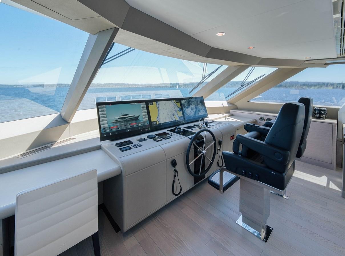 a car on the road aboard OCEAN ALEXANDER 32L11 Yacht for Sale