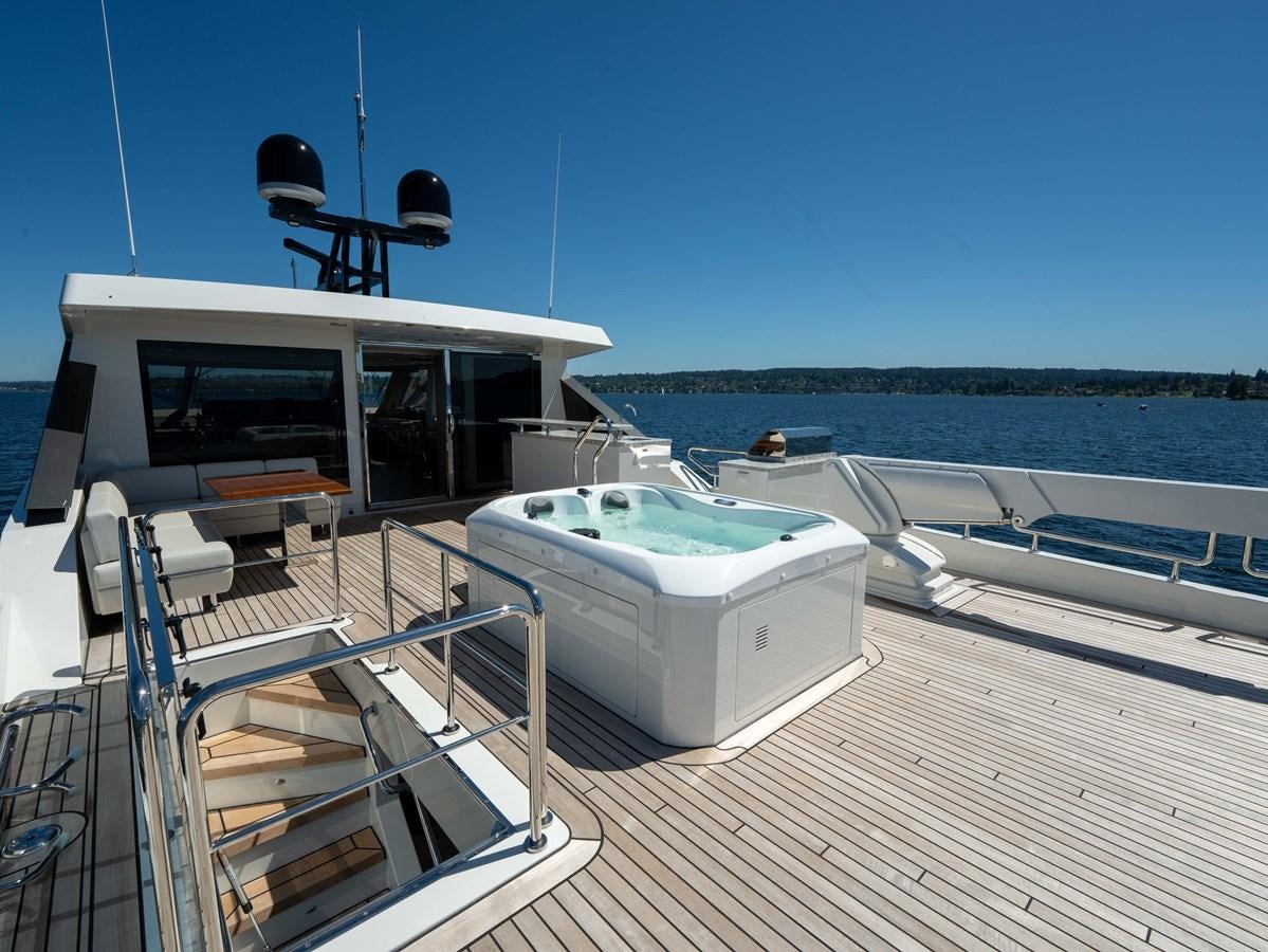a boat on a dock aboard OCEAN ALEXANDER 32L11 Yacht for Sale