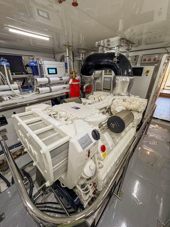 a machine in a room aboard OCEAN ALEXANDER 32L11 Yacht for Sale