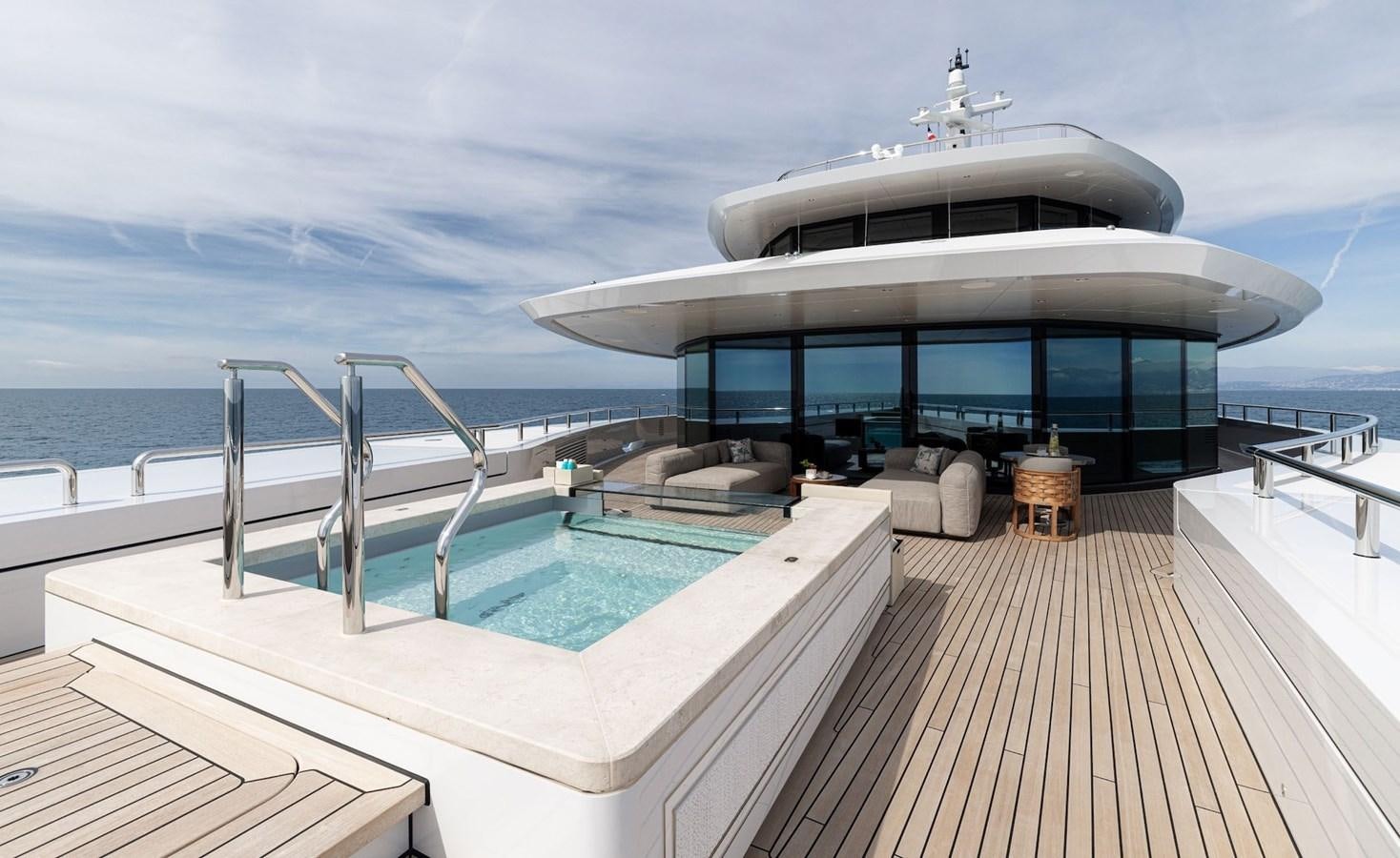 a large cruise ship on a body of water aboard ENERGY Yacht for Sale