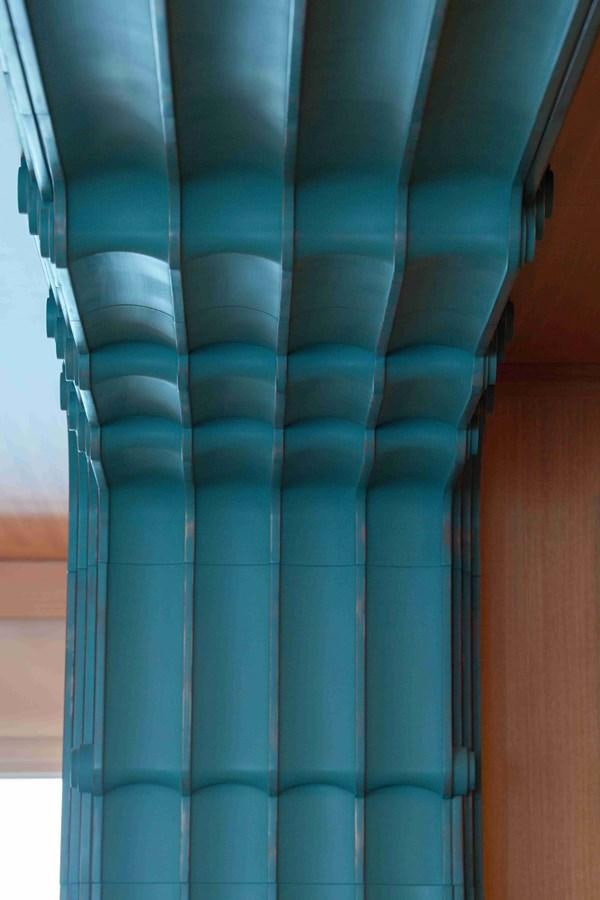 a close-up of a blue plastic container aboard AURORA Yacht for Sale