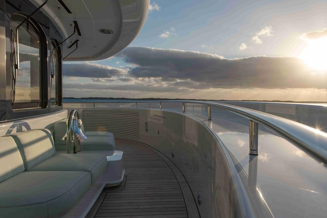 a view of the sky from the inside of a vehicle aboard AURORA Yacht for Sale