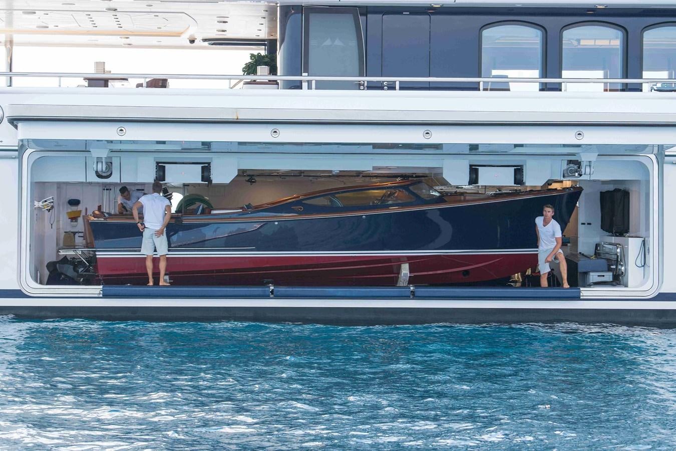 a boat with people on it aboard AURORA Yacht for Sale