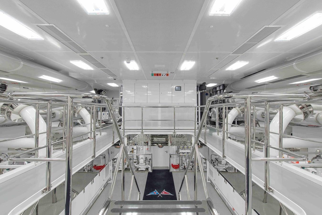 a large room with several machines aboard AURORA Yacht for Sale
